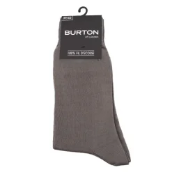 BURTON OF LONDON 1 paire de chaussettes oliviero 100% fil d'ecosse Homme GRIS Online