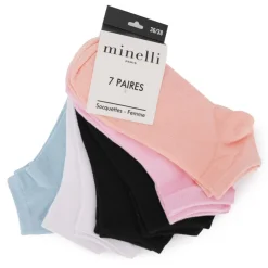 MINELLI 7 paires de socquettes rafika t 36/38 - 39/41 Femme MULTICOLORE Online