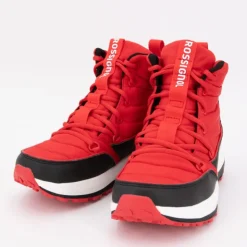 ROSSIGNOL Apres-ski bottines à lacets semelle plateforme podium Mixte ROUGE