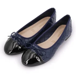 MANOUKIAN Ballerine matelassée Femme BLEU FONCE Sale