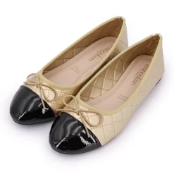 MANOUKIAN Ballerine matelassée Femme OR Online