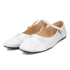 BURTON OF LONDON Ballerines à brides bi matiere kinda Femme ARGENT Discount