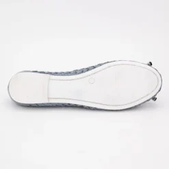 US POLO Ballerines julia tissées logo écusson relief Femme BLEU