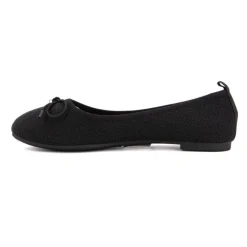 MANOUKIAN Ballerines tissu apolina effet crochet avec noeud Femme NOIR Best