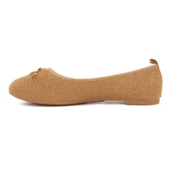 MANOUKIAN Ballerines tissu apolina effet crochet avec noeud Femme BEIGE Discount