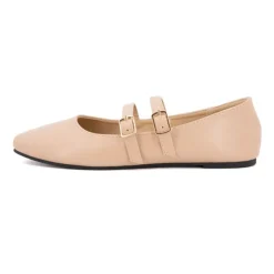 BURTON OF LONDON Ballerines zayanita double brides avec boucles Femme MARRON CLAIR Online