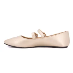 BURTON OF LONDON Ballerines zayanita double brides avec boucles Femme OR Online