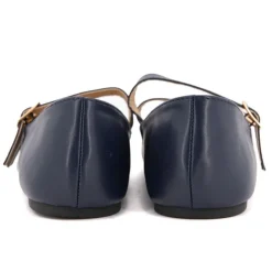 BURTON OF LONDON Ballerines zayanita double brides avec boucles Femme BLEU FONCE Hot