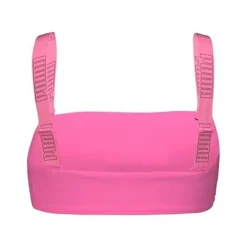 PUMA Bandeau haut de maillo fluo pink avec logo noir Femme ROSE Sale