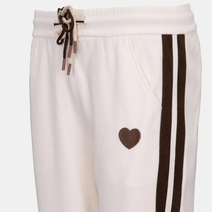 BURTON OF LONDON Bas de jogging avec bandes nelsy avec coeur Femme BLANC ECRU Outlet