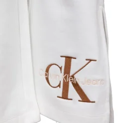 CALVIN KLEIN Bas de jogging avec fente logo brodé bronze Femme BLANC Best