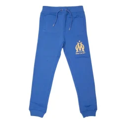 OM Bas de jogging coton gris chiné logo brodé Enfant BLEU Online