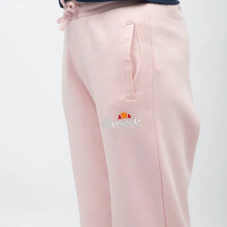 ELLESSE Bas de jogging doux regular uni logo brodé Femme ROSE CLAIR Best