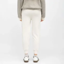 BURTON OF LONDON Bas de jogging elora coupe carotte coton Femme BLANC ECRU Online
