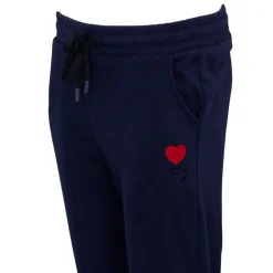 BURTON OF LONDON Bas de jogging nany coeur brodé rouge Femme BLEU FONCE Sale