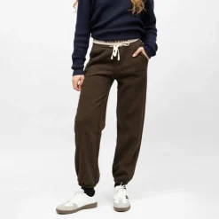 BURTON OF LONDON Bas de jogging velours cotelé leonita Femme MARRON FONCE Hot