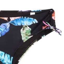 BELCOR Bas de maillot de bain motif feuille Femme NOIR Online