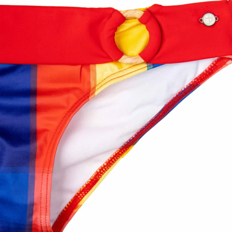 PROTEST Bas maillot de bain rayé strood Femme MULTICOLORE New