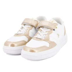 US POLO Basket et doré Enfant BLANC Hot