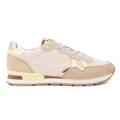 PEPE JEANS Basket brit heritage off lac pls31474 Femme BEIGE New