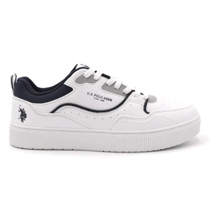 US POLO Basket Elvis Homme BLANC Outlet