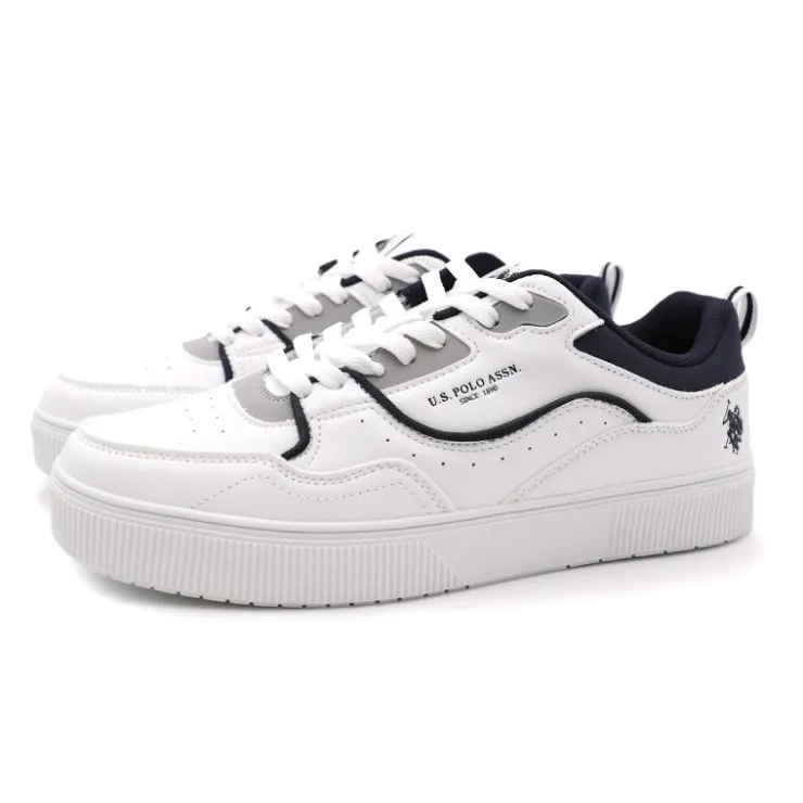 US POLO Basket Elvis Homme BLANC Outlet