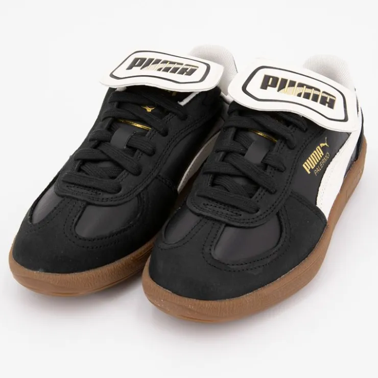 PUMA Basket palermo cuir Femme NOIR New