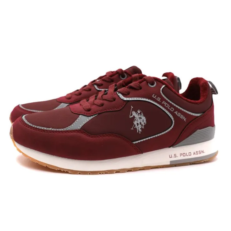 US POLO Basket tabry Homme BORDEAUX Outlet