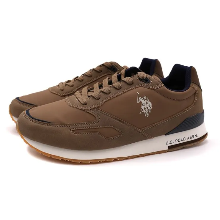 US POLO Basket tabry Homme MARRON Best