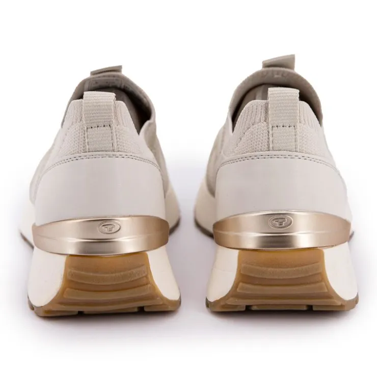 TOM TAILOR Basket toile 639034 0010 t36/41 Femme BEIGE Discount