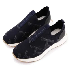 TOM TAILOR Basket toile 639034 0010 t36/41 Femme BLEU FONCE New