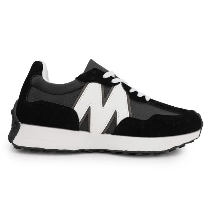 MANOUKIAN Basket vassili homme Homme NOIR Discount