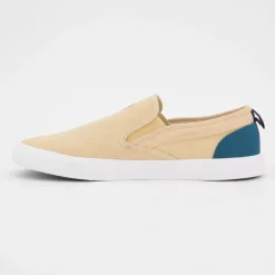 US POLO Baskets à enfiler tissu uni semelle blanche Homme BEIGE Online