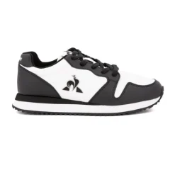 LE COQ SPORTIF Baskets à lacets black & white logo 2410691 t39 au 46 Homme NOIR Clearance