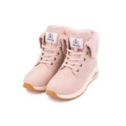 BURTON OF LONDON Baskets à lacets doublure fourrée ysma Femme ROSE CLAIR Outlet