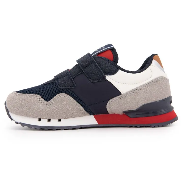 PEPE JEANS Baskets à scratch london nut brown suédine Enfant BLEU FONCE Discount