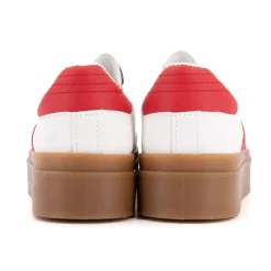 BURTON OF LONDON Baskets à semelle gomme sterna double bandes Femme BLANC Online