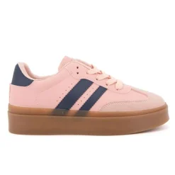 BURTON OF LONDON Baskets à semelle gomme sterna double bandes Femme ROSE Online