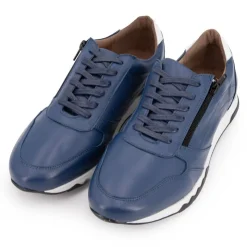 PIERRE CARDIN Baskets à zip à enfiler bleu marine lacets décoratifs Homme BLEU FONCE New
