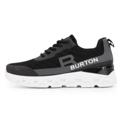 BURTON OF LONDON Baskets almanzo à lacets semelle design Homme NOIR Online