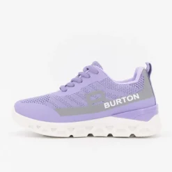 BURTON OF LONDON Baskets arcade à lacets avec semelle épaisse Enfant VIOLET CLAIR