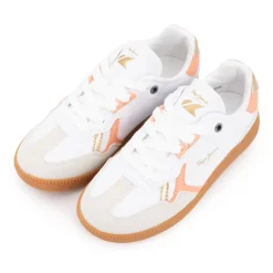 PEPE JEANS Baskets avec lacets cupsol gold semelle gomme Enfant BLANC Clearance