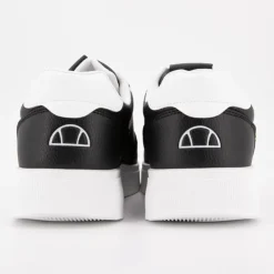 ELLESSE Baskets avec lacets semelle épaisse logo imprimé bleu marine Homme NOIR Clearance