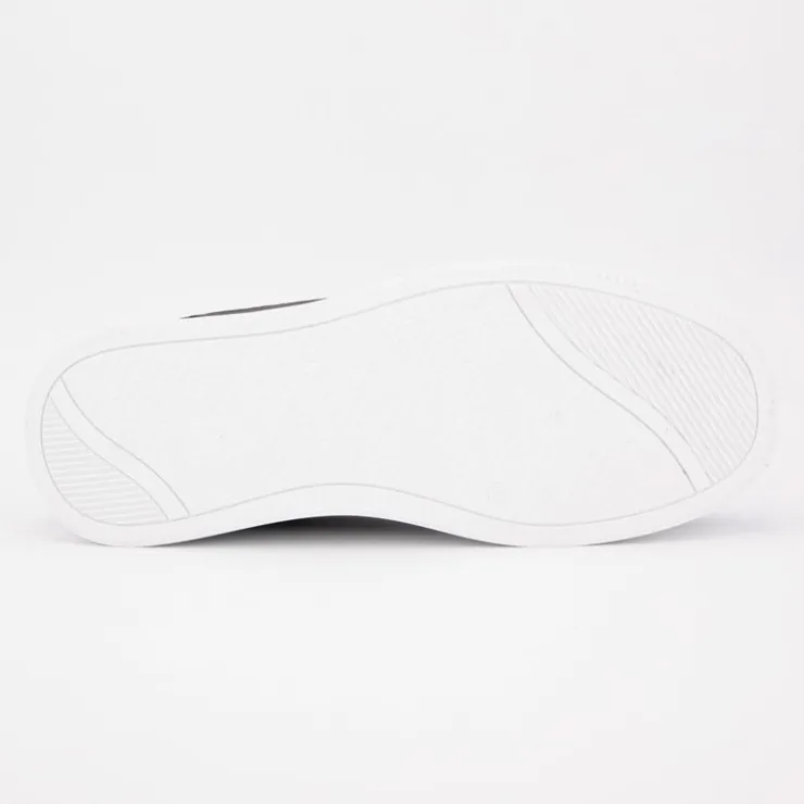 ELLESSE Baskets avec lacets semelle épaisse logo imprimé bleu marine Homme NOIR Clearance