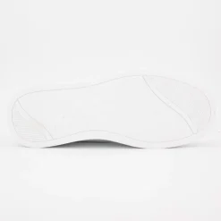 ELLESSE Baskets avec lacets semelle épaisse logo imprimé bleu marine Homme BLANC Clearance