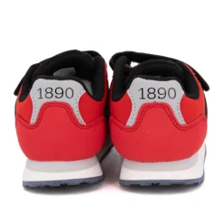 US POLO Baskets avec scratch imprimé logo Enfant ROUGE New