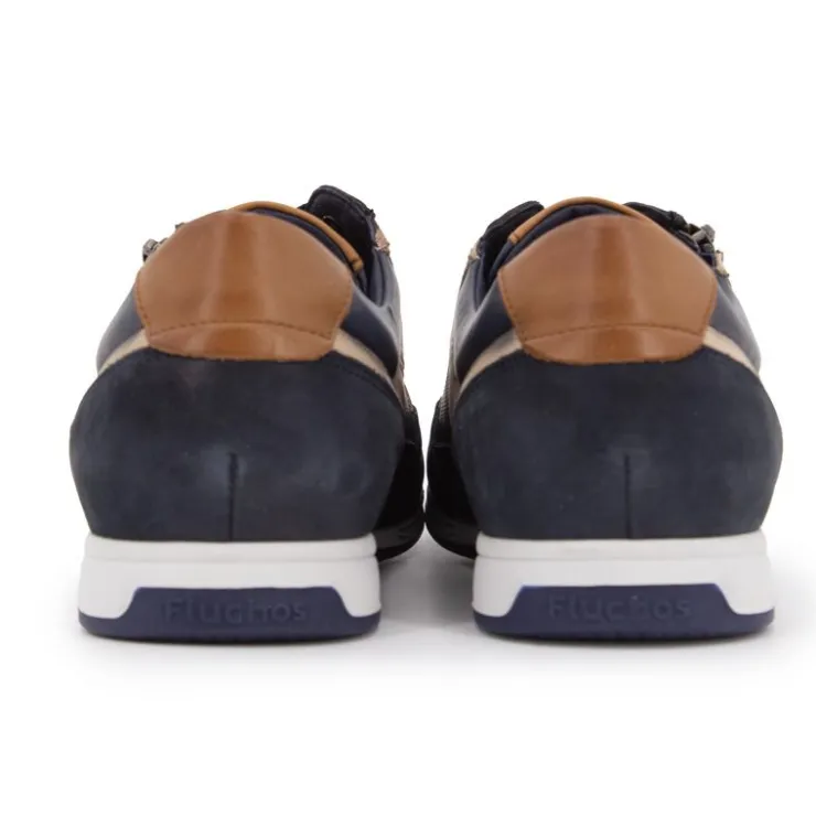 FLUCHOS Baskets avec zip delbuck oceano daniel Homme BLEU FONCE Sale