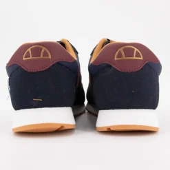 ELLESSE Baskets basses à lacets bi matière effet daim et similicuir lisse Homme BLEU FONCE New