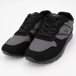 ELLESSE Baskets basses à lacets bi matière effet daim et similicuir lisse Homme GRIS Sale