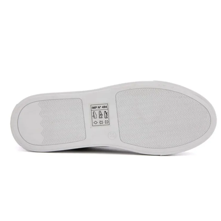 LES TROPEZIENNES PAR M.BELARBI Baskets basses cuir lisse Linda blanc Femme NOIR New